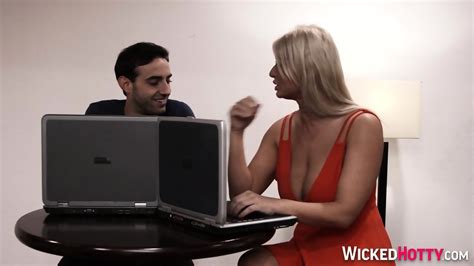 Sexy Busty Blonde Milf Indulges Teen Sexy Blonde