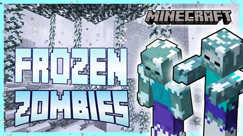 Frozen Zombies Appeared In Minecraft Bedrock Frozen Zombies Addon Youtube