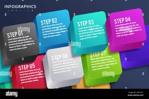 7 Step Infographic Stock Vector Images Alamy