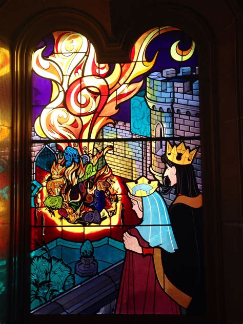 Disneyland Paris Stained Glass Window Disney Stained Glass Disneyland Paris Stained Glass