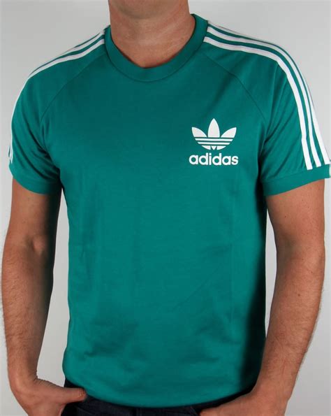 Adidas Originals Trefoil 3 Stripes T Shirt Eqt Green Retro California Tee