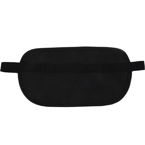 Waist Pouch for Passport Money Belt Bag Hidden Security Wallet Black