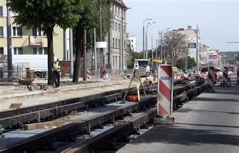 Grudziądz Tak wygląda remont ulicy Chełmińskiej z torowiskiem