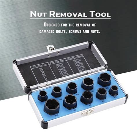 Gbayxj 1x Damaged Nut And Bolt Extractor Set Of Tenthe Perfect Tool