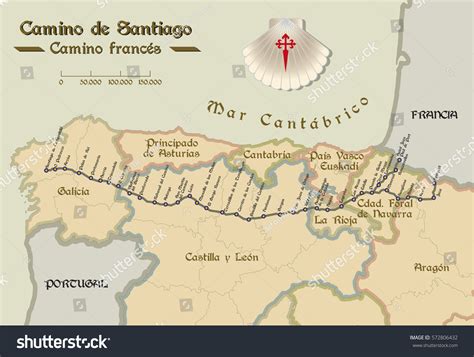 20,913 Camino De Santiago Map Images, Stock Photos & Vectors | Shutterstock