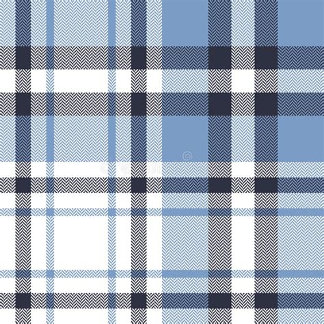 Tartan Check Pattern Vector In Pastel Blue And White Seamless