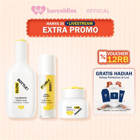 Jual Special Live Bnb Barenbliss Metaglow Skin Chill Routine Set