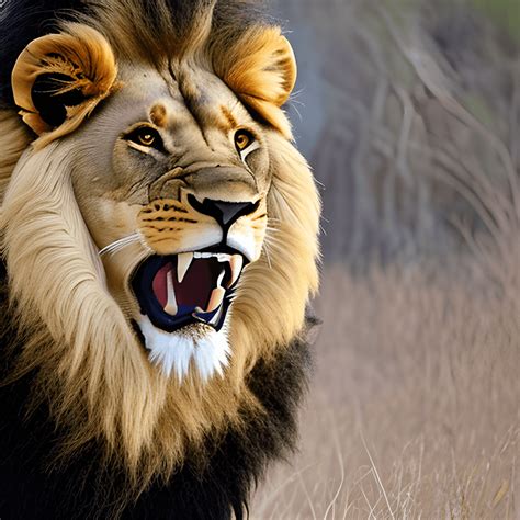 pictiuir leon roaring
