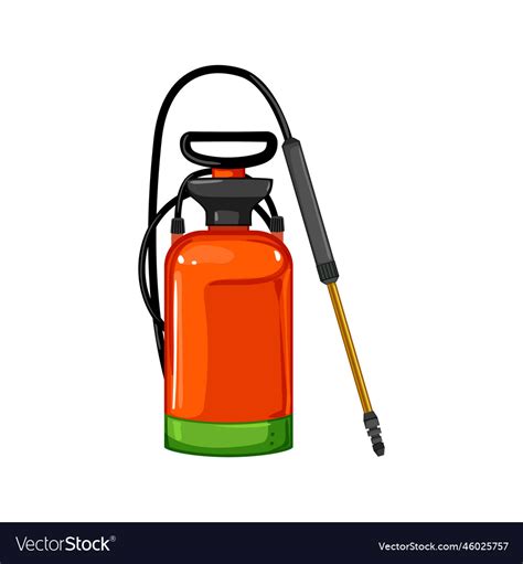 Pesticide garden sprayer cartoon Royalty Free Vector Image