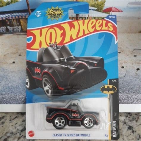 Hot Wheels Dc Batman Classic Tv Series Batmobile Batmovel Hw Shopee Brasil
