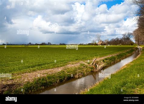 Farmland And Beautiful Sky Stock Photo Alamy