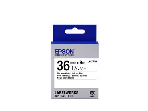 Epson Etikettenkassette Lk Wbn Standard Schwarz Auf Wei Mmx M