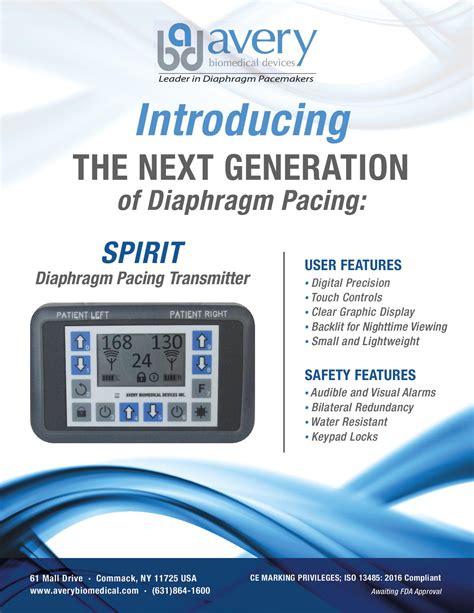 Introducing the Spirit Transmitter from Avery Biomedical Devices - Avery Biomedical Devices, Inc.