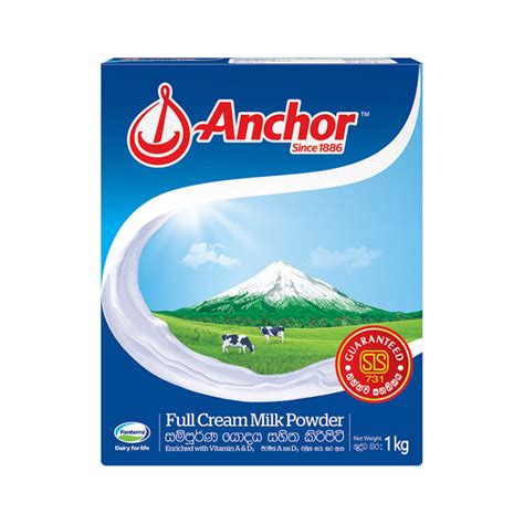 Anchor Full Cream Milk Powder 1kg KiyaGo