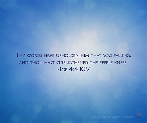 Job 4:4 King James Version | Psalms, Kjv, Scripture images