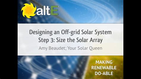 Youtube Off Grid Solar Systems