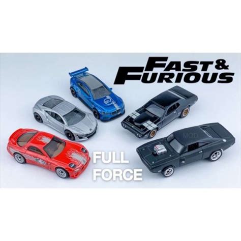 Promo Hot Wheels Fast And Furious Full Force Set 5 Pcs Diskon 9 Di