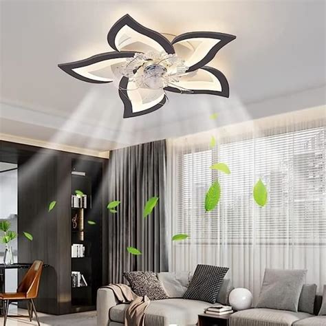 RUMOCOVO Ventilateur De Plafond Avec Eclairage LED Dimmable Chambre