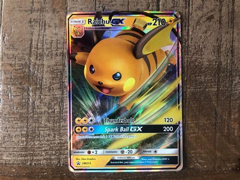 Pok Mon Tcg Raichu Gx Sm Black Star Promo Sm Holo Promo Ebay