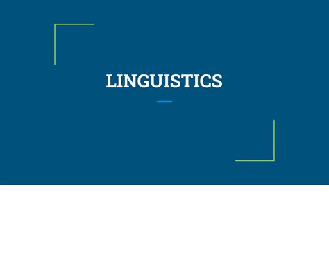 Branches Of Linguistics Linguistics Branches Of Linguistics