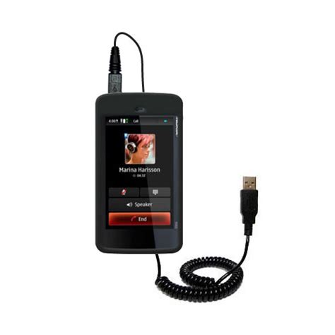 Coiled Power Hot Sync Usb Cable Suitable For The Nokia N With Both Data And Charge Features