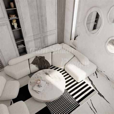 simple living room  behance