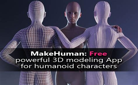 Creating 3d characters with MakeHuman software (Free)