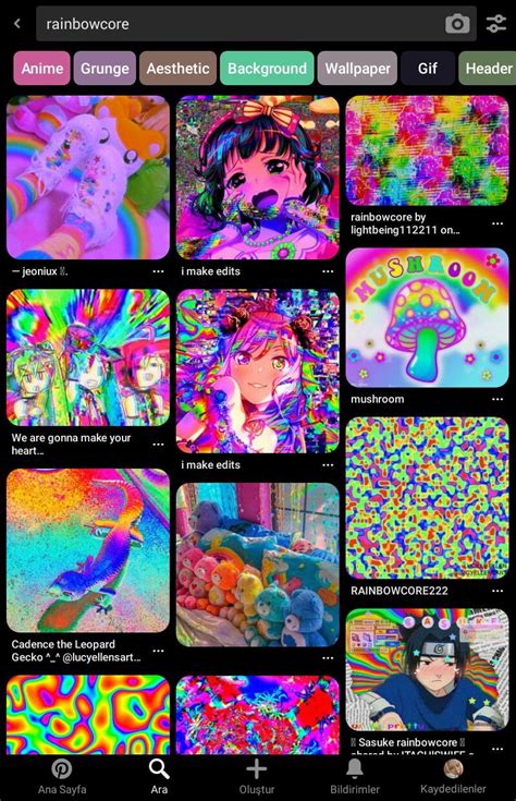 Rainbowcore 🌈 | Aestethic rainbow icons in pinterest | Rainbow, Anime drawing styles, Sketch book