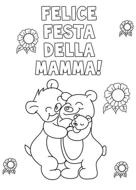 Disegno Da Colorare Festa Della Mamma Colouring Coloring Pages The