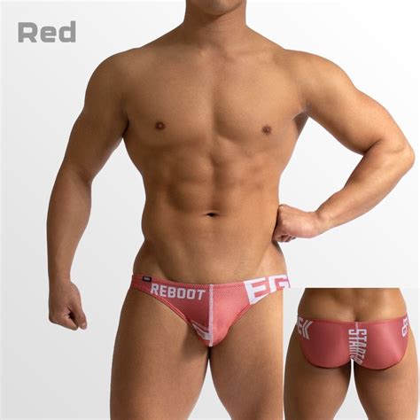 Egde Reboot Dots Bikini Underwear Red M Size Men S Fashion