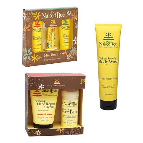 Amazon The Naked Bee Orange Blossom Honey Bee Hand Body Lotion Lip Balm And Hand