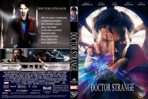 Doctor Strange dvd cover & label (2016) R1 CUSTOM