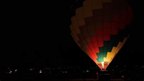 Hot Air Balloon Glow In Albuquerque New Mexico Image Free Stock Photo Public Domain Photo