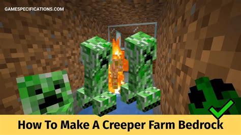 How To Make A Creeper Farm In Bedrock - Game Specifications