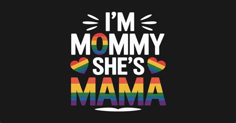 I M Mommy Mama Matching Gay Lesbian Couple LGBT Rainbow Im Mommy Mama Matching Gay Lesbian Cou