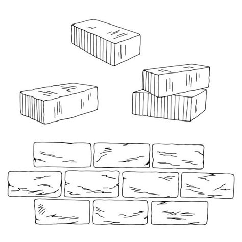 brick outline stock  pictures royalty  images istock