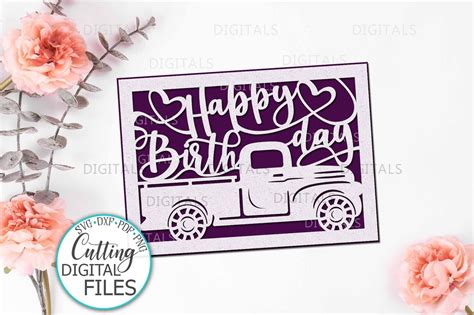 Feliz Cumpleaños Cricut Card Svg Cricut Joy Card Svg Etsy México