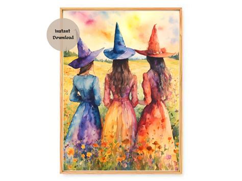 The Summer Witches Altar Print Hd Download Only Witchy Watercolour Wall