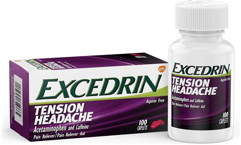 Excedrin Tension Headache Relief Caplets Without Aspirin
