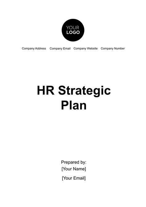 Free Hr Strategic Plan Template Edit Online And Download