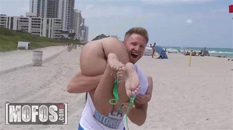 MOFOS Ria Rox And Cleo Vixen Get Nude While Playing Beach Volley Then Share A Pair Of Dicks