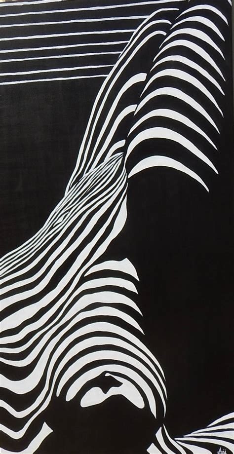 Nude Erotic Lay Down Woman Zebra Modern Art Original Painting XXL HUGE Painting By Alina Mardare