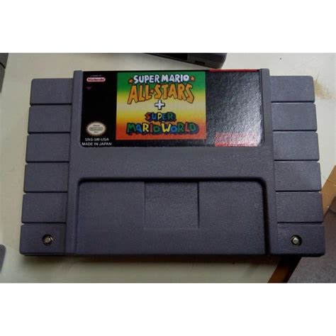 Fita Super Mario All Stars Super Mario World Jogo Nintendo Snes