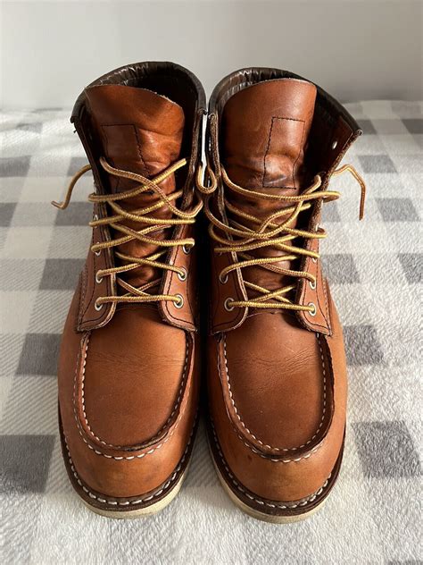 Red Wing Classic Moc Toe Boot Oro Legacy Leather Me Gem