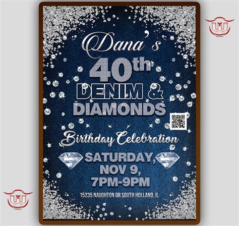 Denim And Diamonds Invitation Templates Free - prntbl.concejomunicipaldechinu.gov.co