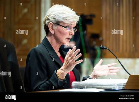 U S Secretary Of Energy Jennifer Granholm Speaking At A Hearing Of The