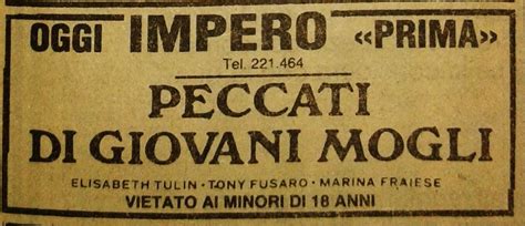 Peccati di giovani mogli di Angelo Pannacciò aka Angelo Valery CINEMA HARDCORE Gente