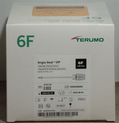 New TERUMO 610130 Angio-Seal VIP Disposables - General For Sale - DOTmed Listing #4685003: