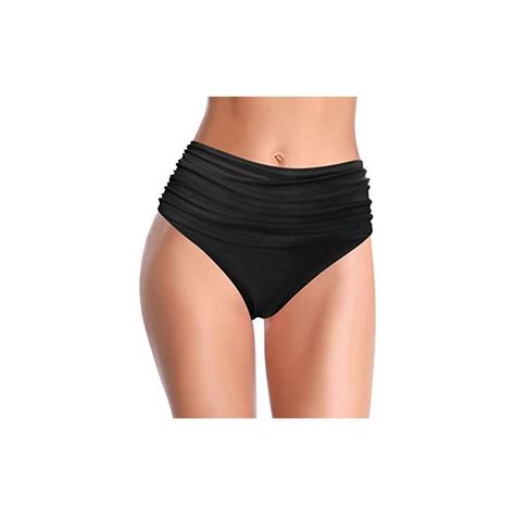 Shekini Donna Slip Da Bikini Costumi Da Bagno Vita Alta Triangolo Brasiliana Pieghe Taglia