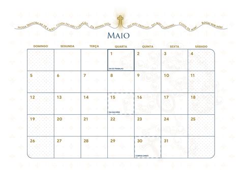 Papel De Parede Do Calendario Maio Modelos De Calendários De Parede
